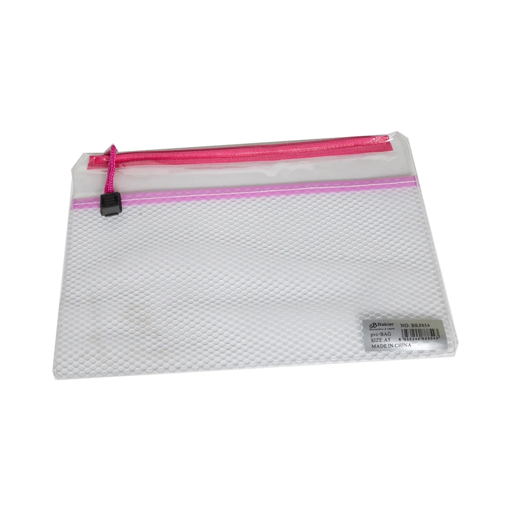 Folder with zipper - Transparent - A5