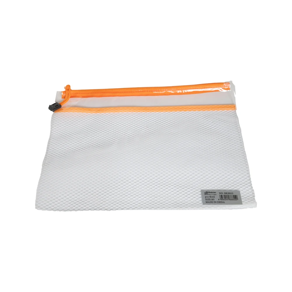 Folder with zipper - Transparent - B5