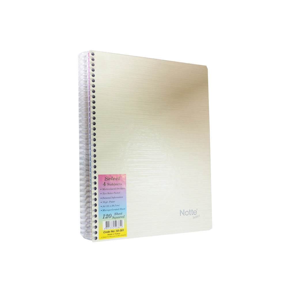 Notte® Select Subject Notebook with PP Cover