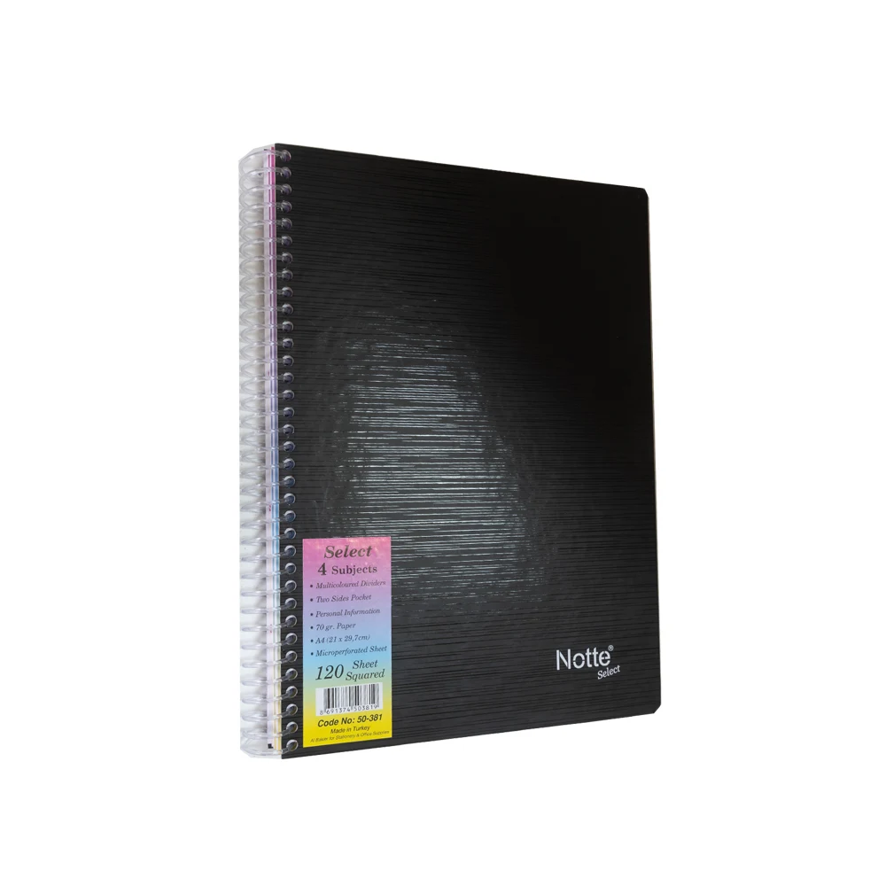 Notte® Select Subject Notebook with PP Cover