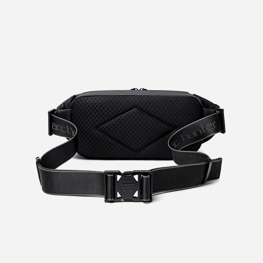 YB00029 Black Waist & Chest Bag 2