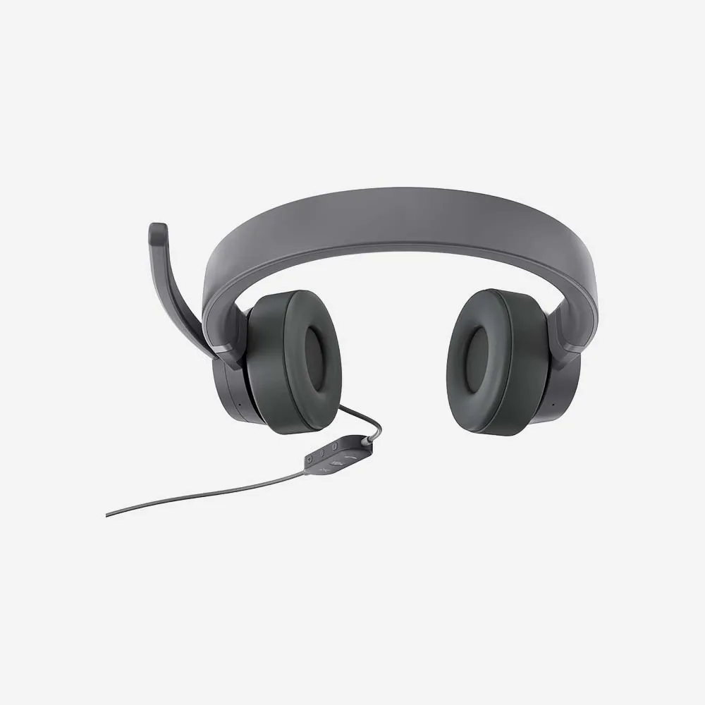 Lenovo Go Wired ANC Headset-Compact Carrying Case Storm Grey