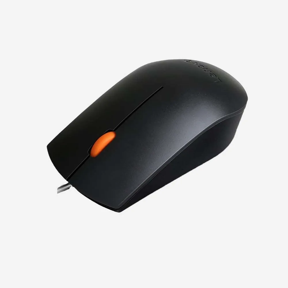 Lenovo 300 Wired Mouse USB Black