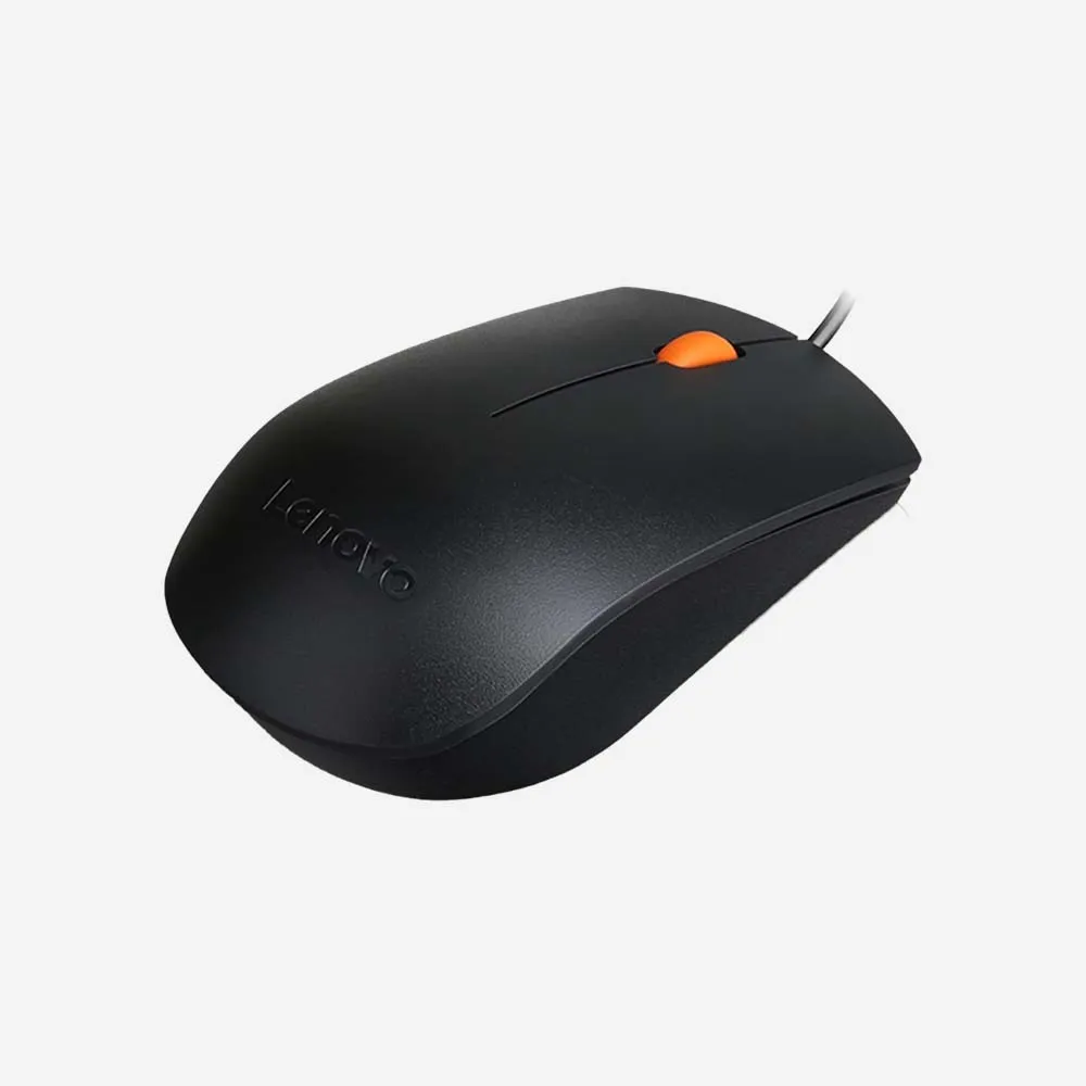 Lenovo 300 Wired Mouse USB Black
