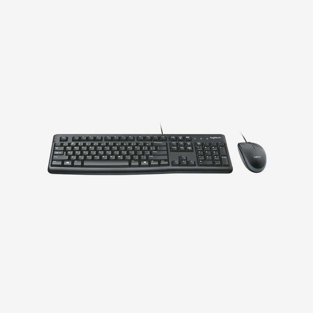 Logitech MK120 Wired Keyboard & Mouse Combo Black 920-002546