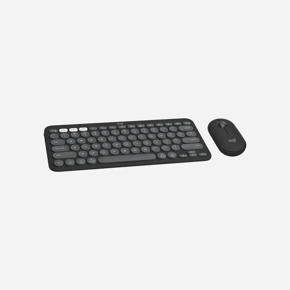 Logitech k380s Pebble 2 for Mac Bluetooth WL Keyboard & Mouse Combo Graphite 920-012251