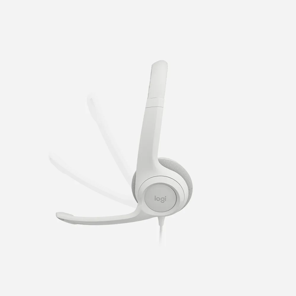Logitech H390 USB Wired Headset Off White 981-001286