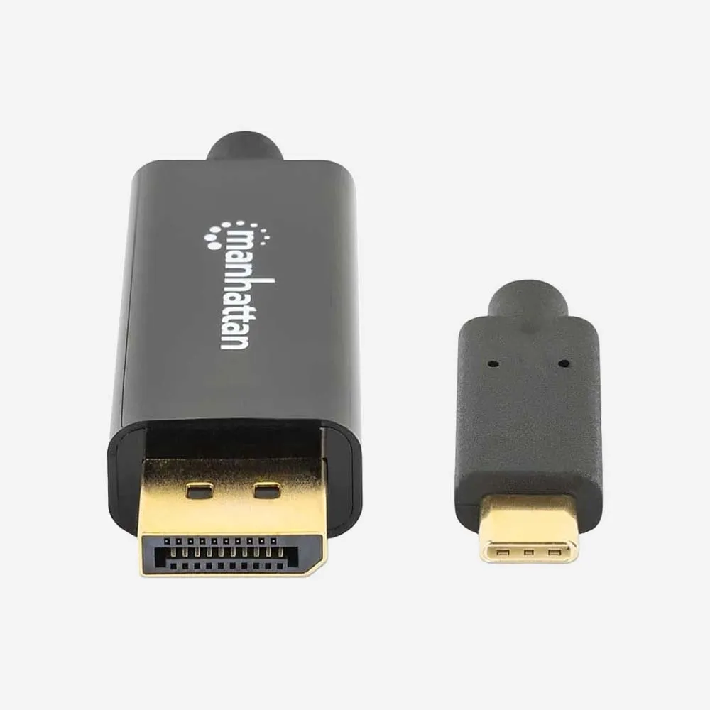 Manhattan USB-C to DisplayPort 1m 4K Cable Black 154260