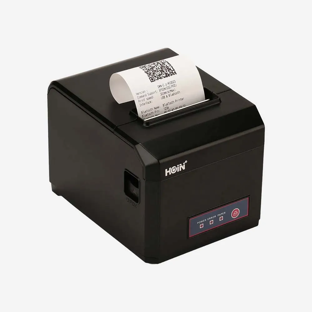 HOIN HOP-E801 3 inch Desktop Thermal POS Receipt Printer USB Bluetooth