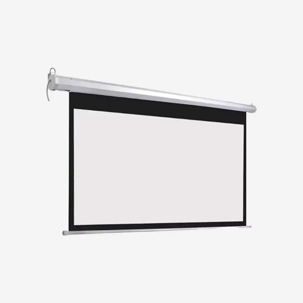 Electric Wall Projector Screen 244x244cm