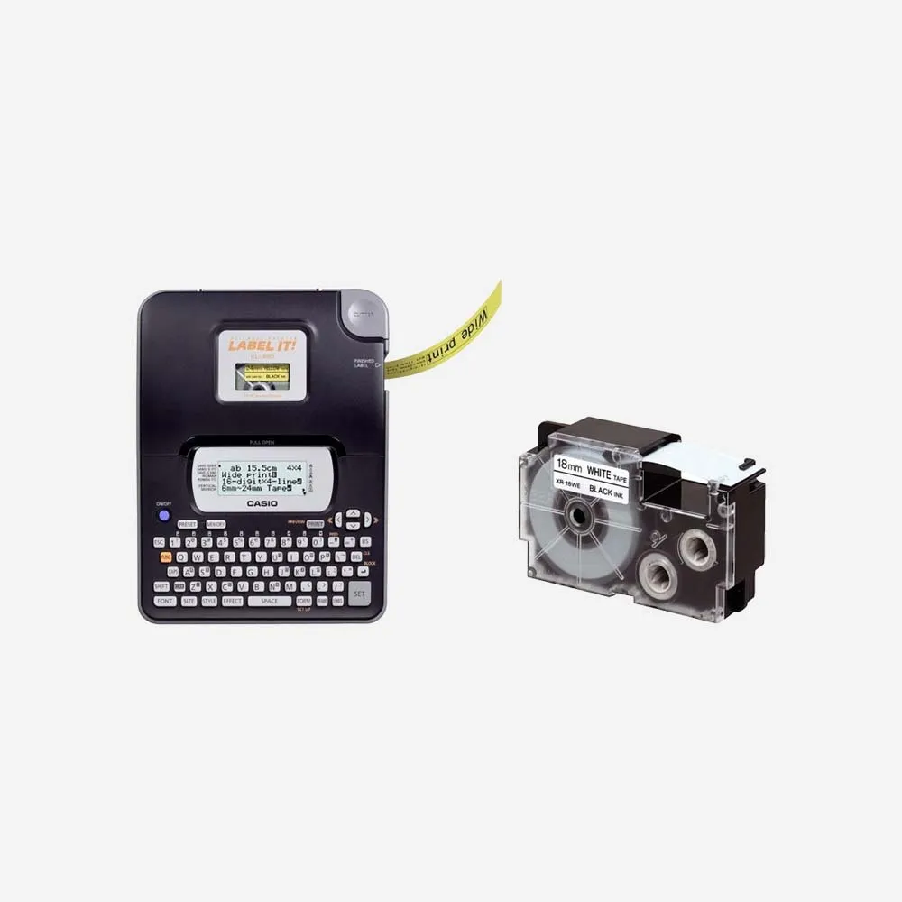 Casio KL‑820-w Thermal Barcode Label Printer