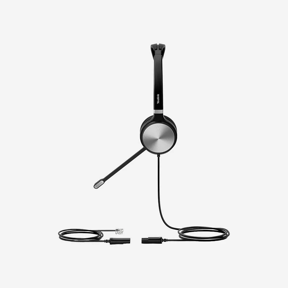 Yealink YHS36 Dual Analog Wired Headset Black