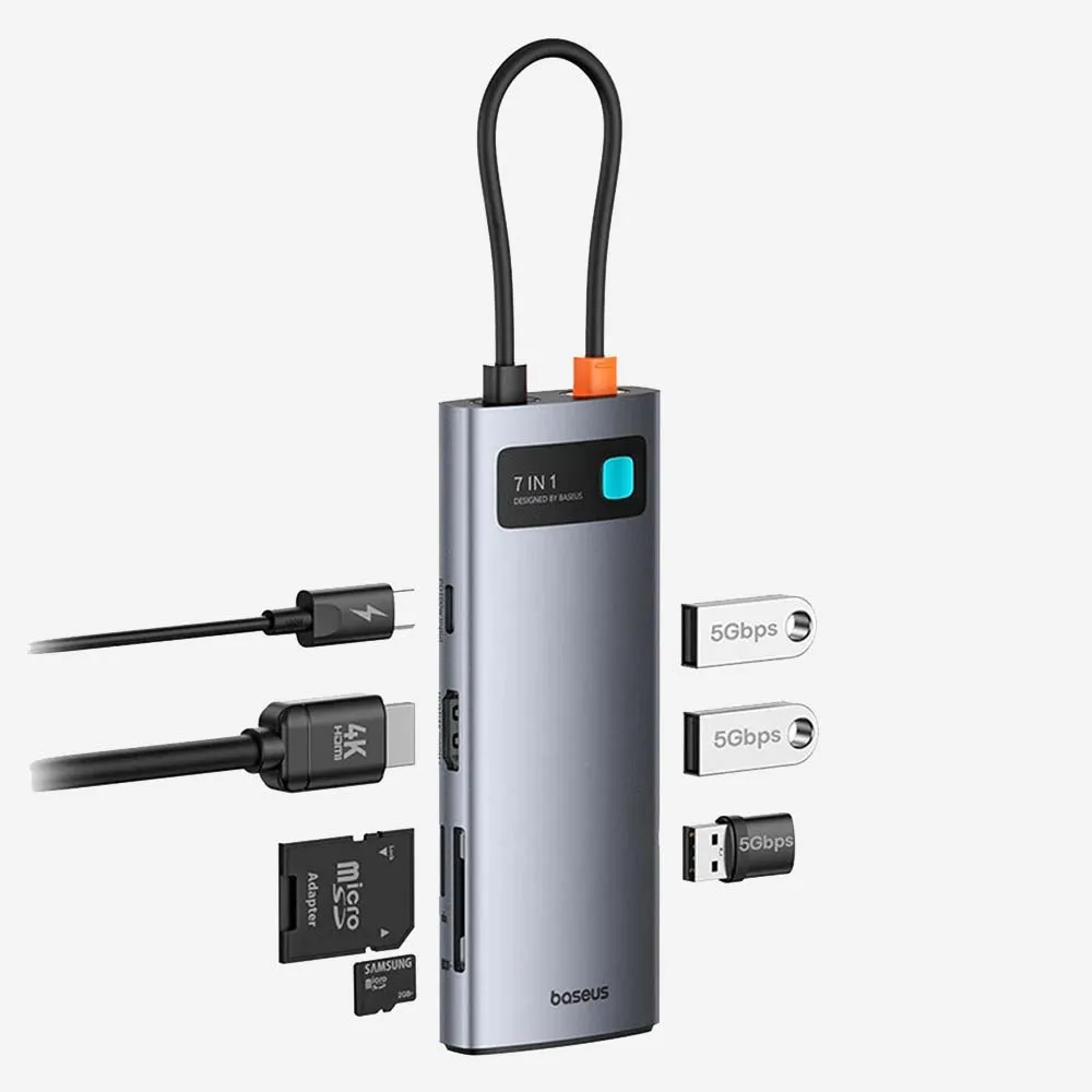 Baseus 7 in 1 USB-C Multifunction Hub Adapter WKWG020113