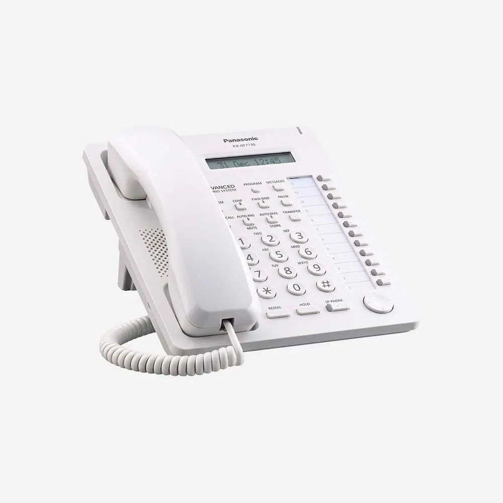 Panasonic KX-AT7730HK Office PBX Digital Phone - White