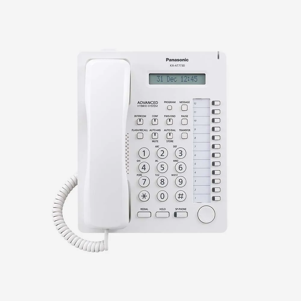 Panasonic KX-AT7730HK Office PBX Digital Phone - White