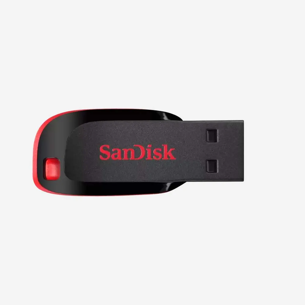 SanDisk Cruzer Blade USB Flash Drive - 128GB (Red)