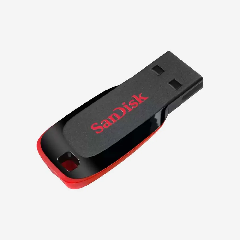SanDisk Cruzer Blade USB Flash Drive - 128GB (Red)