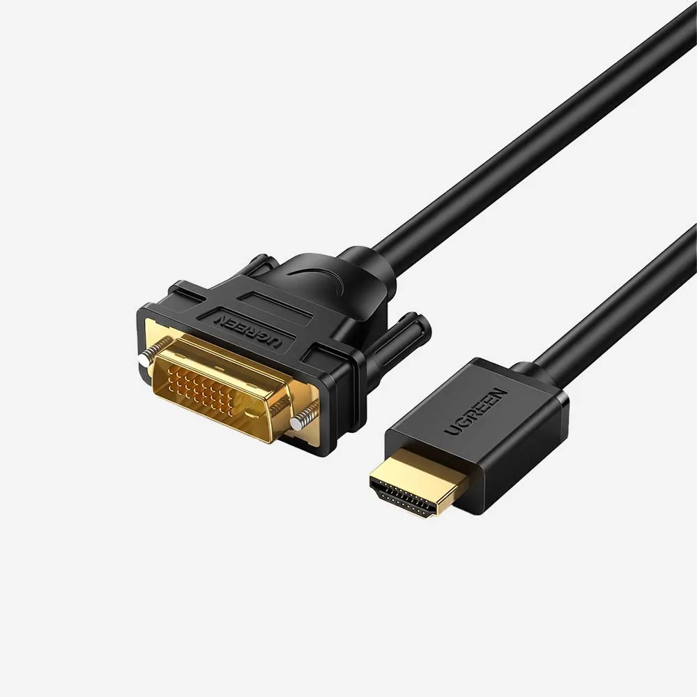 المحولات – UGREEN 10135 2m HDMI Male to DVI Male 2K Cable Black