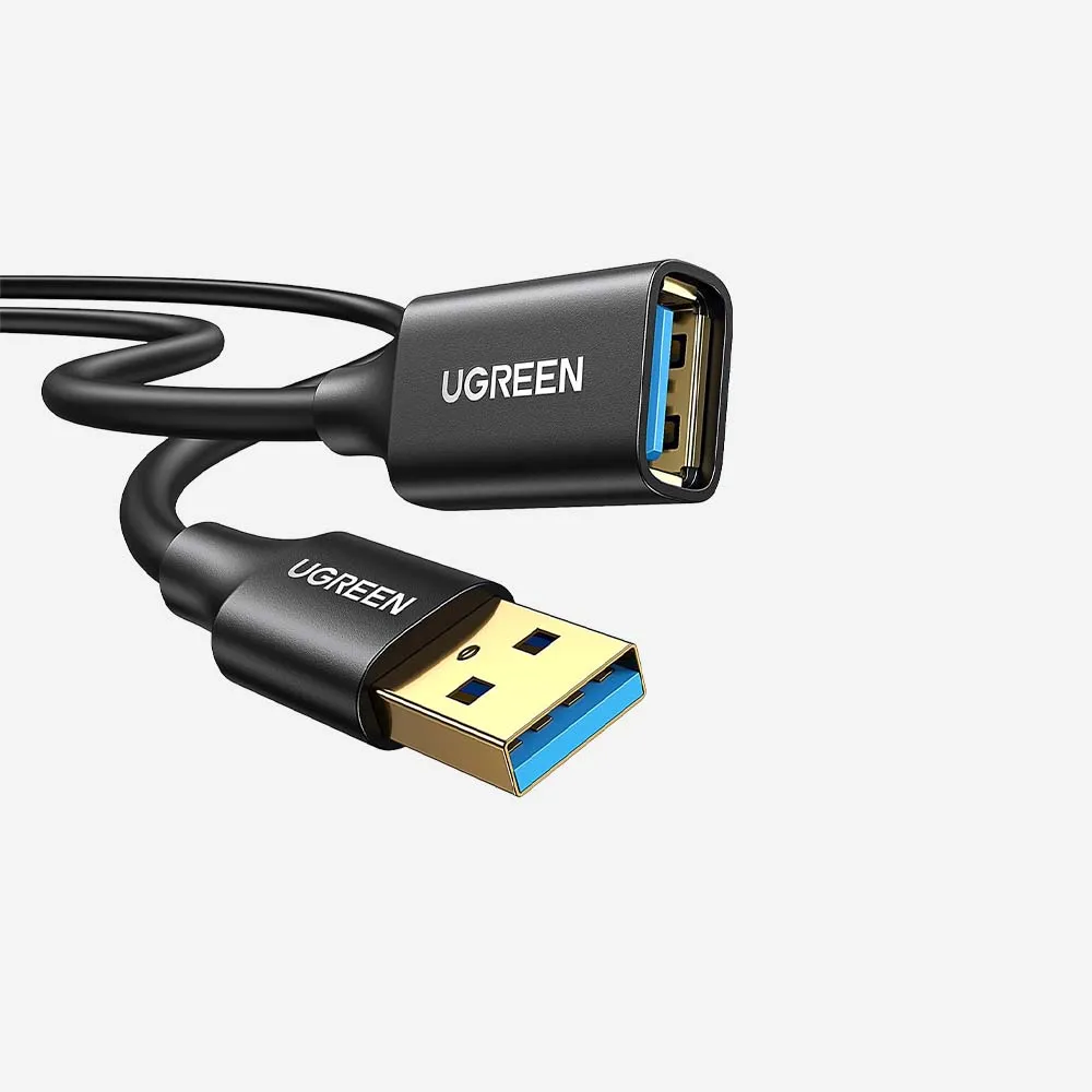 كابلات USB – UGREEN 10368 USB-A 3.0 Male 1m Extension Cable Black