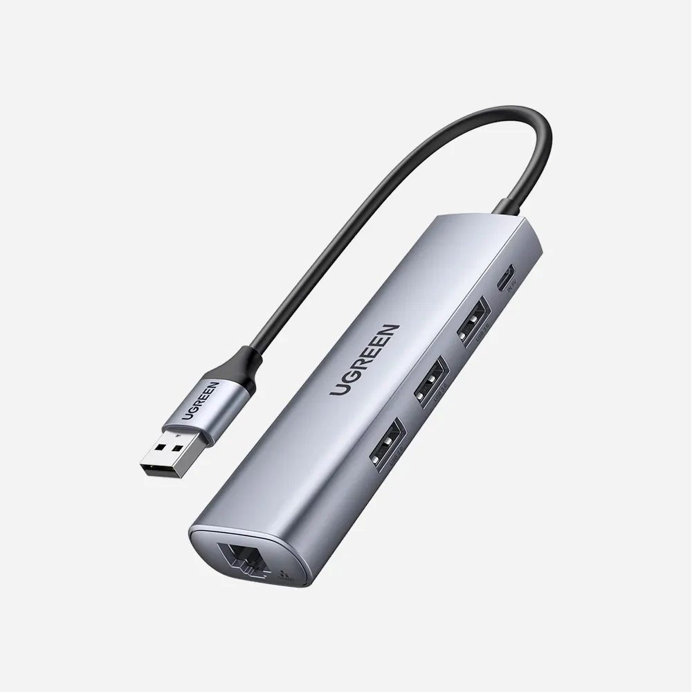 [60812] موزعات USB ومحطات التوصيل – UGREEN 60812 5-in-1 USB-A Hub Adapter