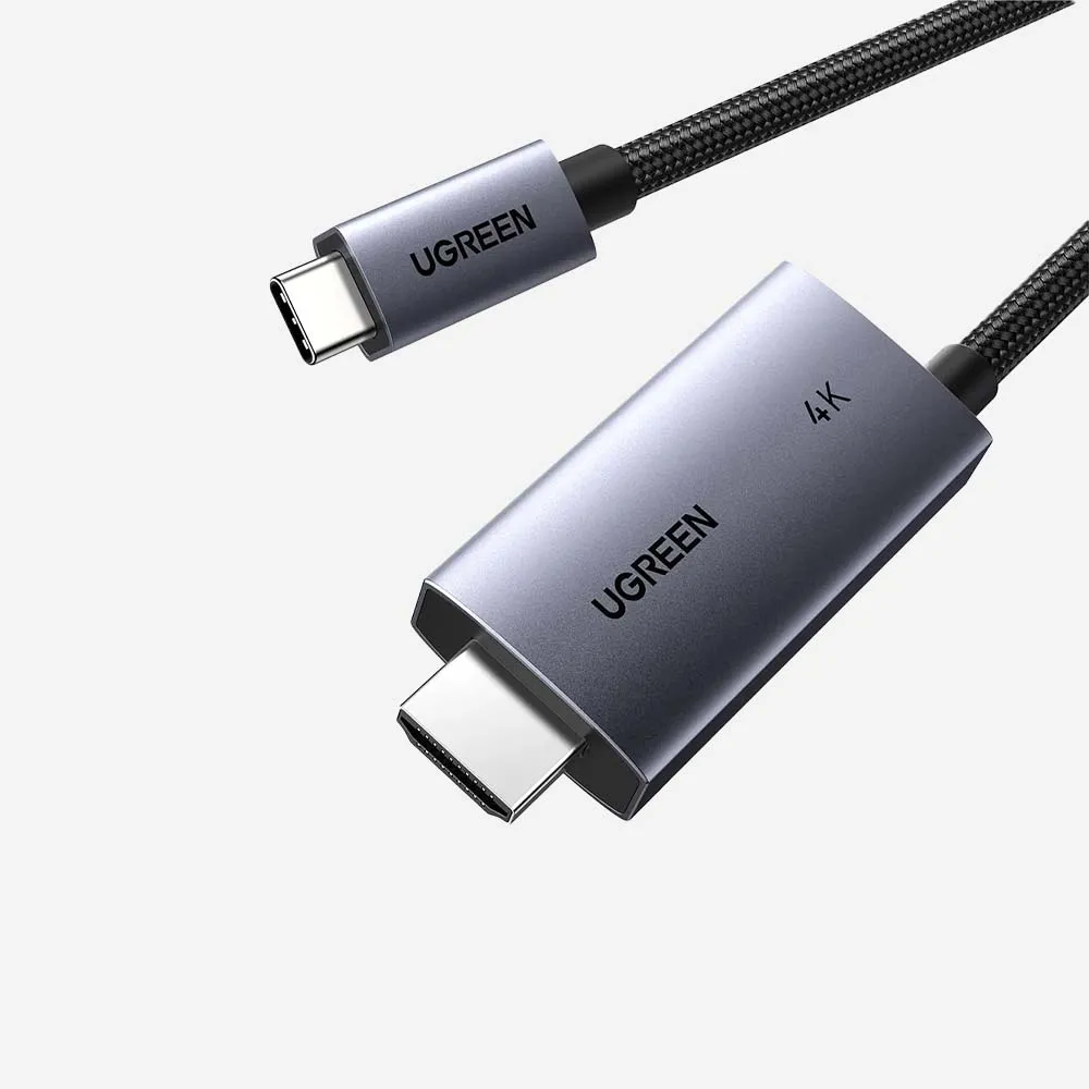 [55330] كابلات التحويل – UGREEN 55330 USB-C to HDMI 4K 2m Cable Black