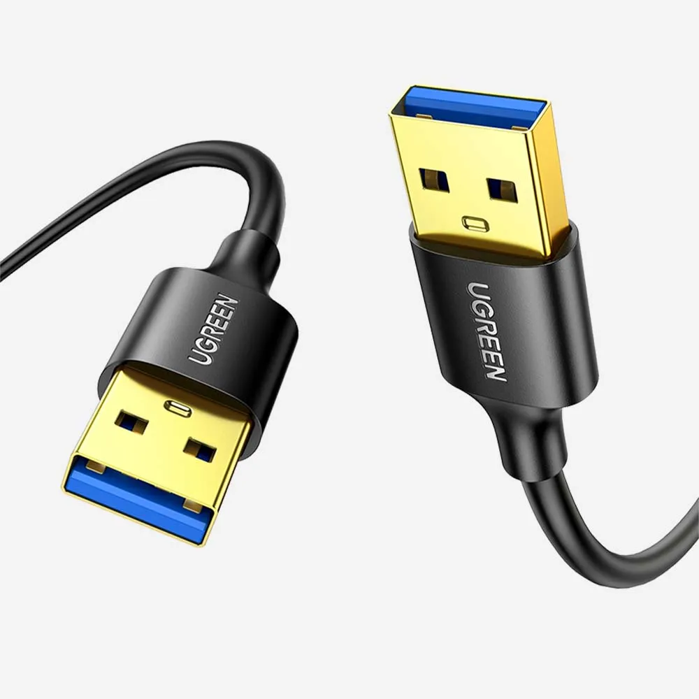 UGREEN 10371 2m USB-A 3.0 Male to USB-A 3.0 Male Cable Black