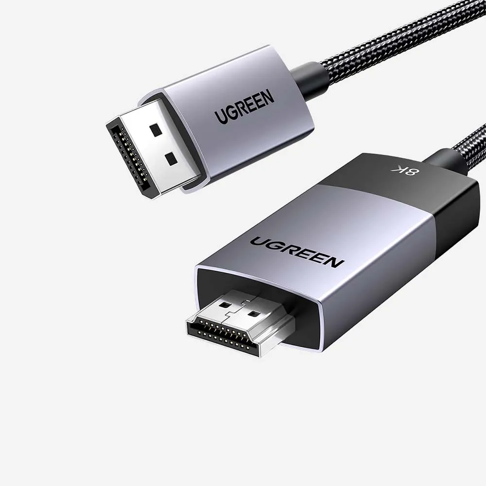 [80397] كابلات الفيديو – UGREEN 80397 Display Port to HDMI 8K 2m Cable Black