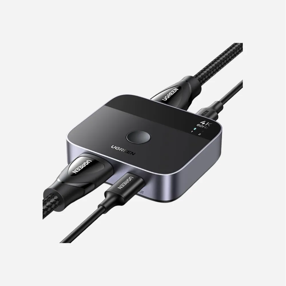 [55452] UGREEN 55452 USB-C+HDMI Switch 2 In 1 Out + USB-C charging 5V 1A