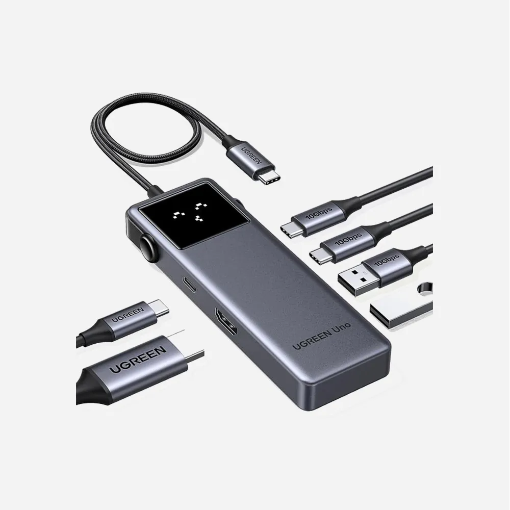 [35998] موزعات USB ومحطات التوصيل – UGREEN 35998 USB-C to HDMI 4K*2K@60Hz PD 100W 6 in1