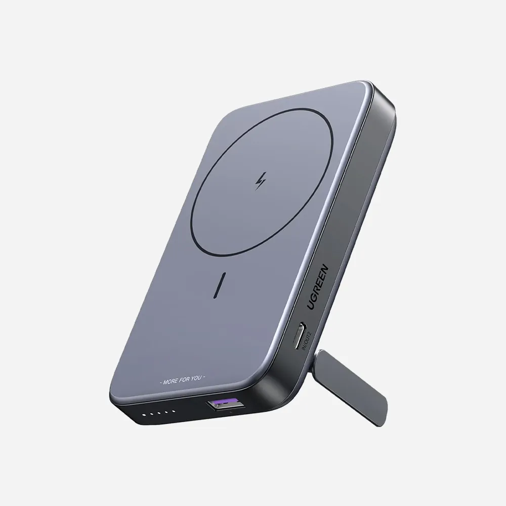 [15086] UGREEN 15086 10000mAh Magnetic Wireless Power Bank Gray