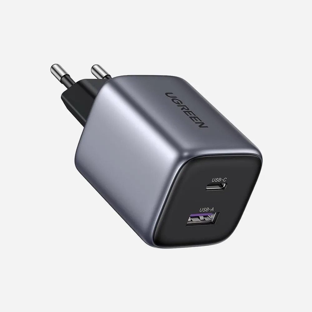 [55539] الشواحن – UGREEN 55539 X516 30W Fast Wall Charger – 1x USB-C, 1x USB-A (55539)