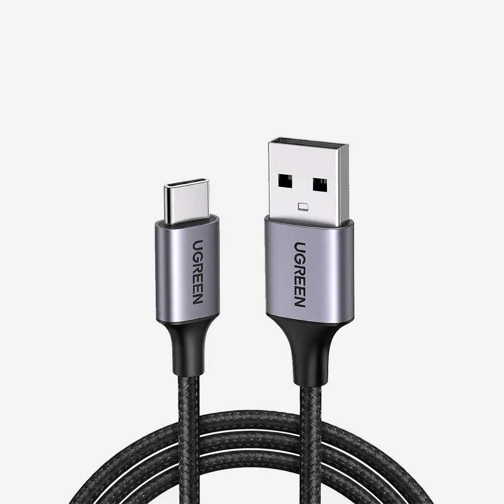 كابلات USB – UGREEN 60408 3m USB-A to USB-C Aluminum Braided Cable Black
