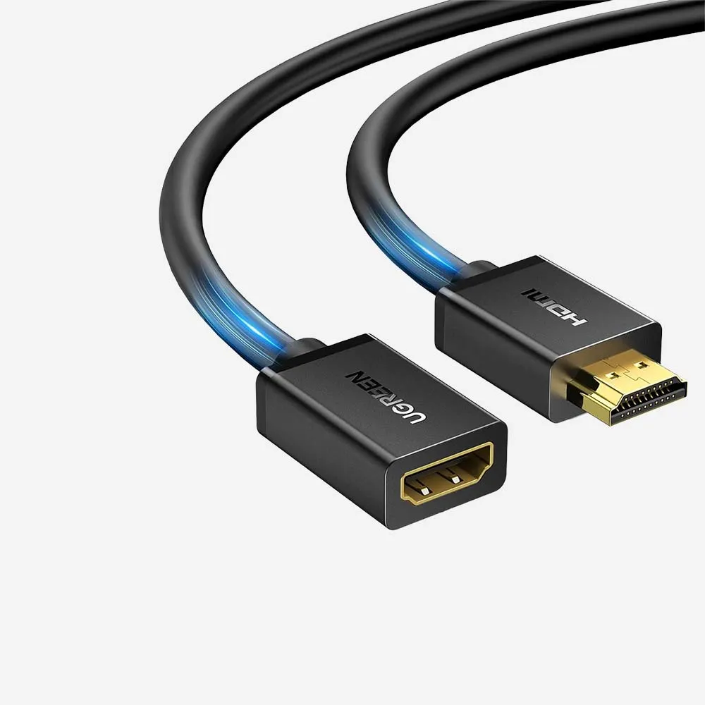 UGREEN 10145 HD107 3m Male to Female HDMI Cable Black