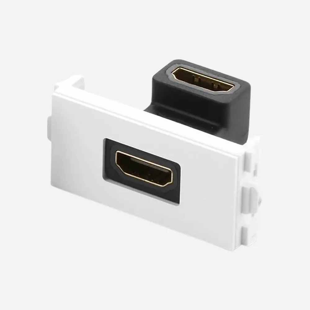 [20318] UGREEN 20318 HDMI Socket Panel White Right Angle
