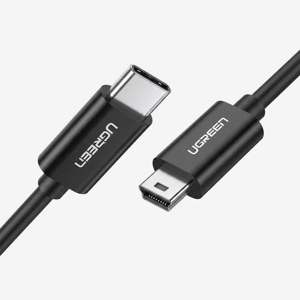 [50445] UGREEN 50445 USB-C Male to Mini USB Male 1m Cable Black