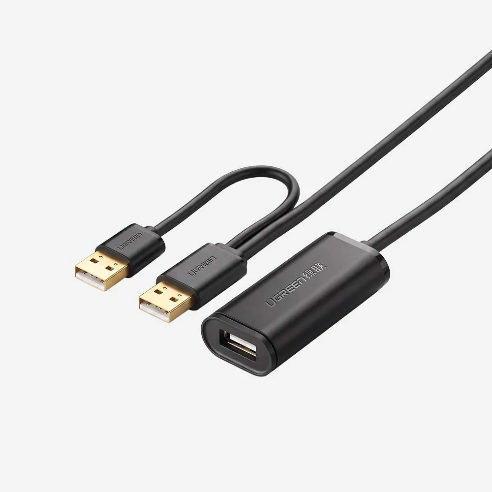 كابلات USB – UGREEN 20213 USB 2.0 Active Ext Cable 5m Black