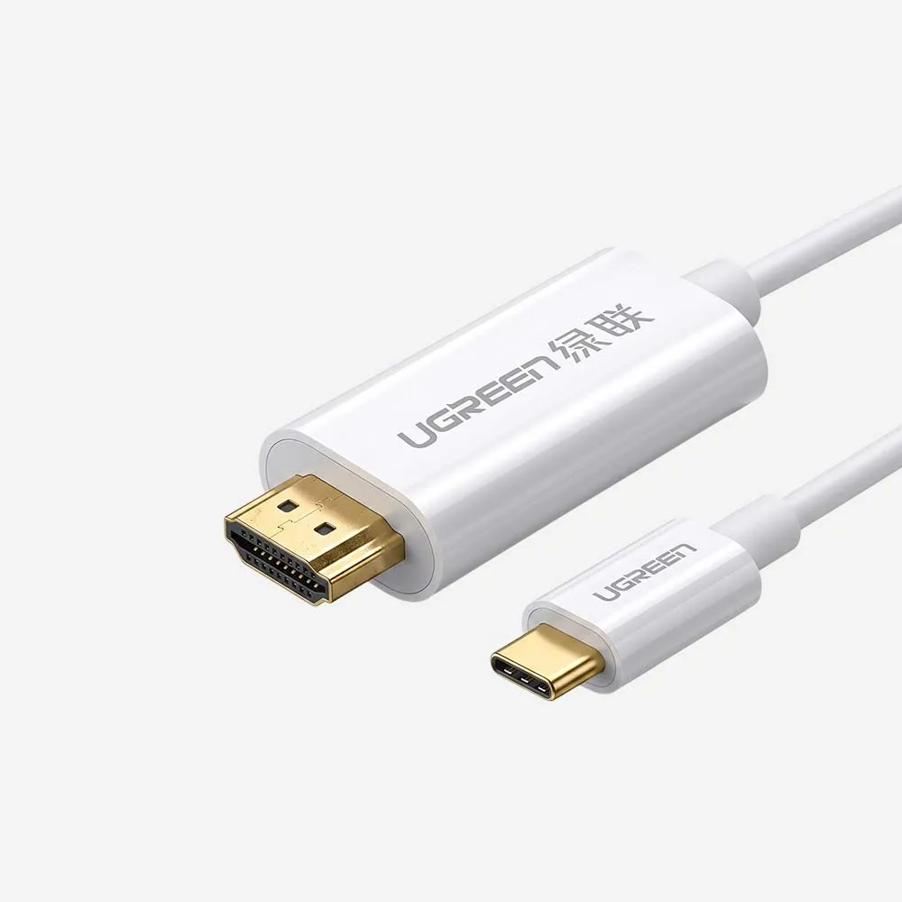 كابلات الفيديو – UGREEN 30841 MM121 1.5m USB-C to HDMI Cable Gray