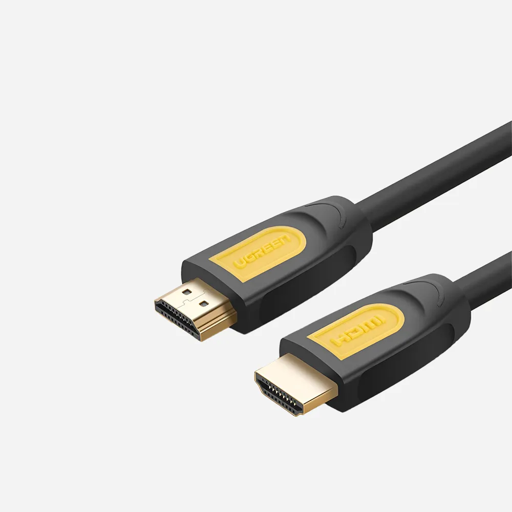[10130] UGREEN 10130 HD101 3m HDMI Round Cable Yellow/Black