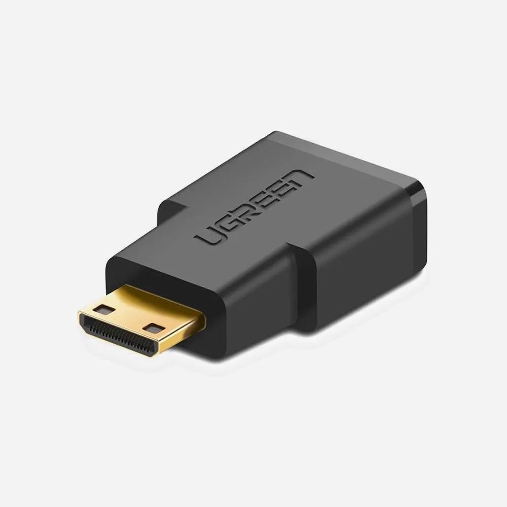 المحولات – UGREEN 20101 Mini HDMI Male to HDMI Female Adapter Black