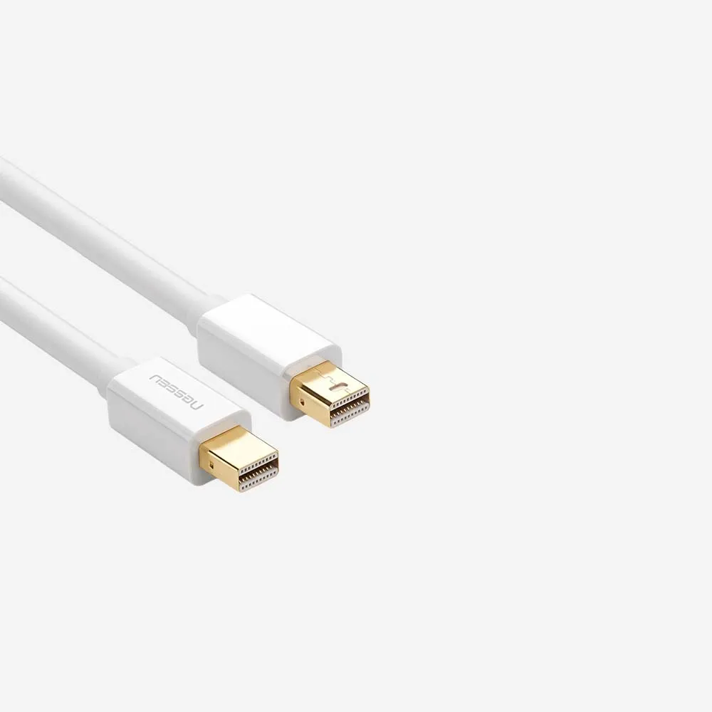 [10429] كابلات الفيديو – UGREEN 10429 MD111 2m Mini DP Male to Male Cable White