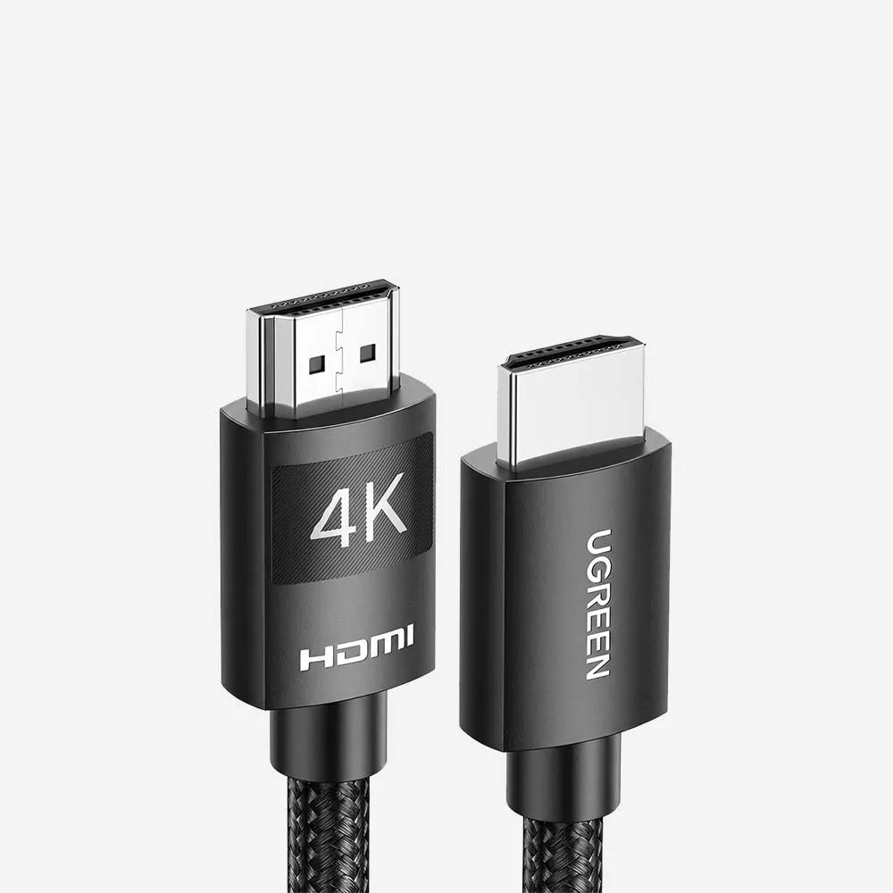 [40102] كابلات الفيديو – UGREEN 40102 HD119 HDMI 4K 3m Braided Cable Black