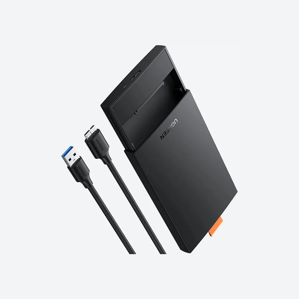 [60353] UGREEN 60353 HDD SSD disk housing 2.5 '' SATA USB 3.2 Gen 1 (5 Gbps) micro USB SuperSpeed + 0.5 m Cable Black CM237