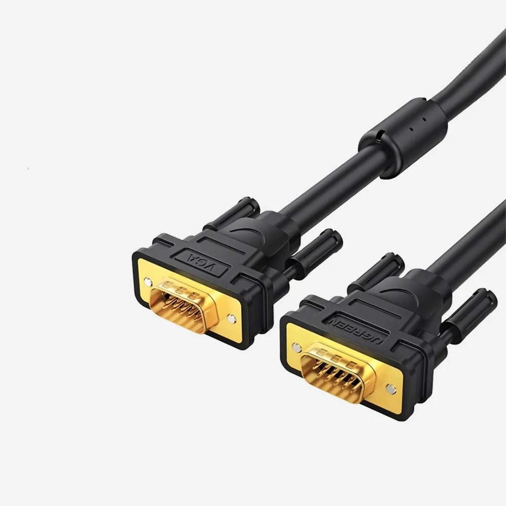 [11631] UGREEN 11631 3m VGA Male to Male Cable Black