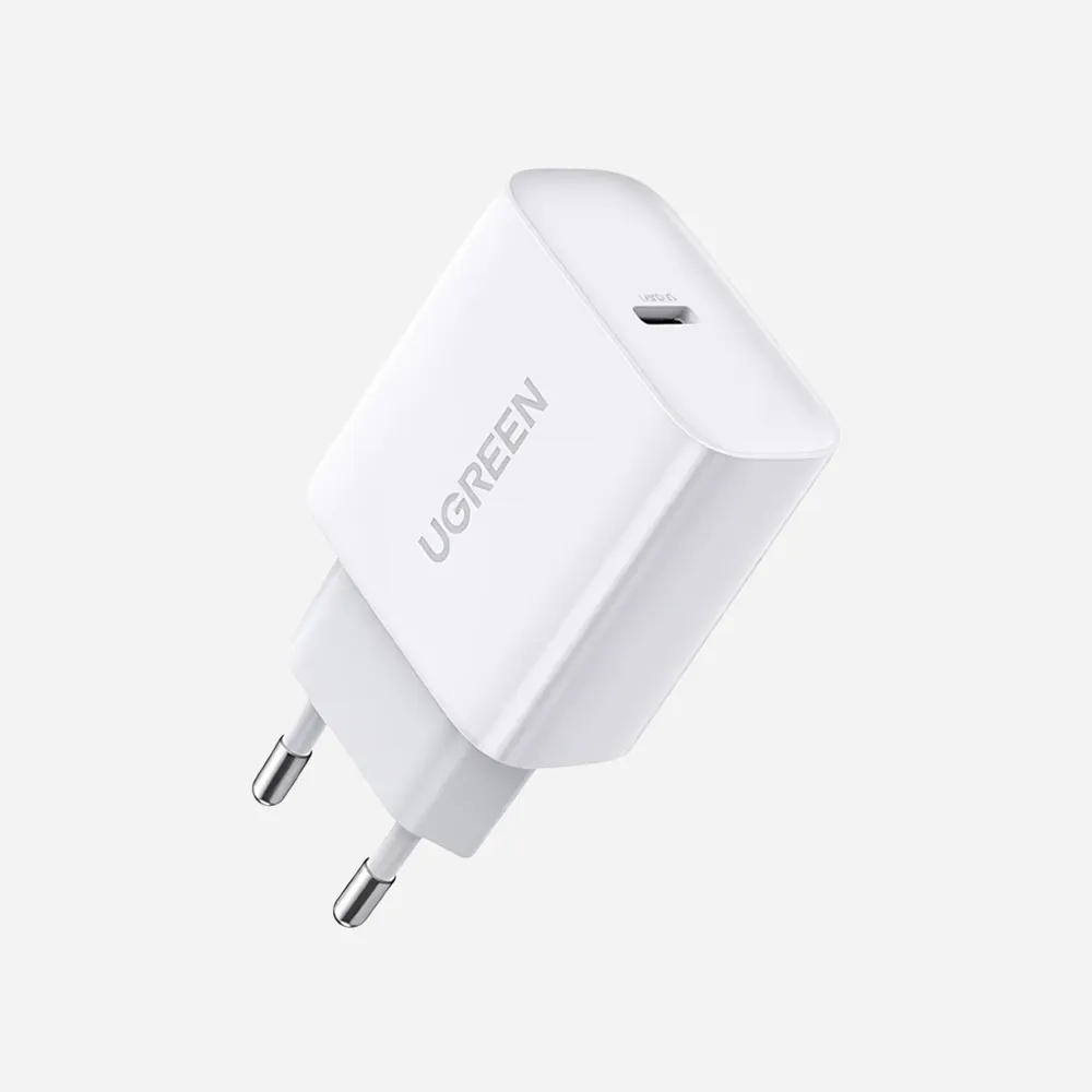 [60450] الشواحن – UGREEN 60450 20W Fast Wall Charger with Power Delivery – 1x USB-C