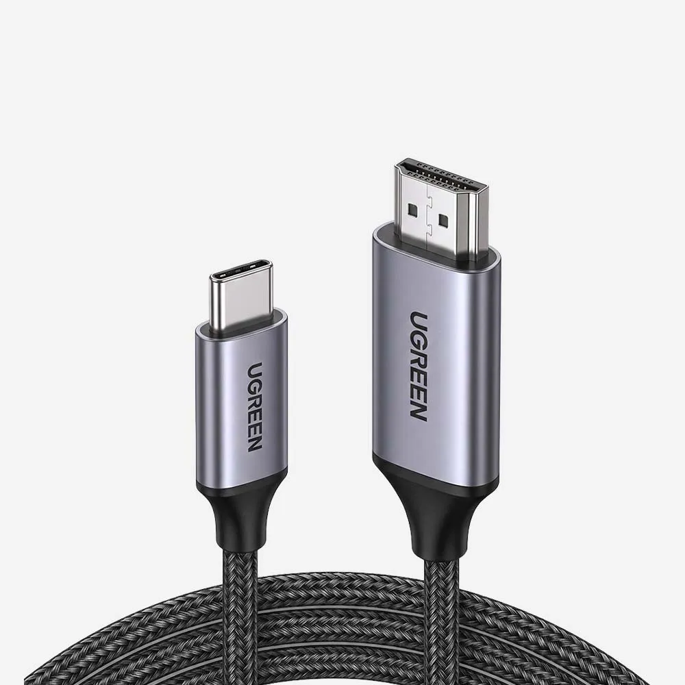 [50570] كابلات التحويل – UGREEN 50570 USB-C to HDMI 1.5m Aluminum Shell Cable Black