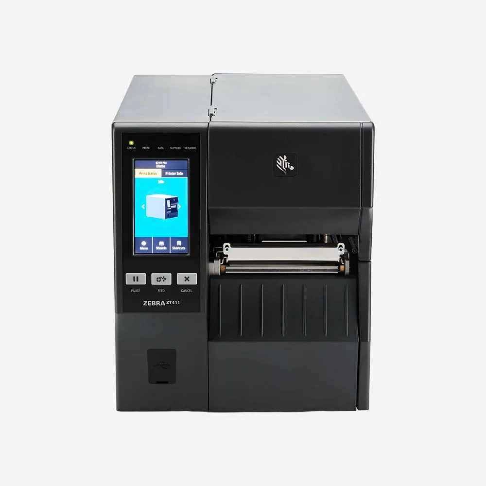 Zebra ZT411 4 inch Industrial Thermal Barcode Label Printer 203 DPI USB Ethernet Bluetooth