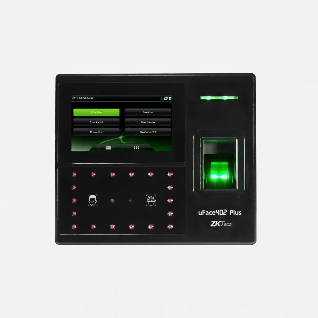 [Uface 402 Plus] أجهزة الحضور والانصراف – ZKTeco UFace 402 Plus Biometric Time & AtTendance Terminal Facial Recognition & Access Control Card PIN USB