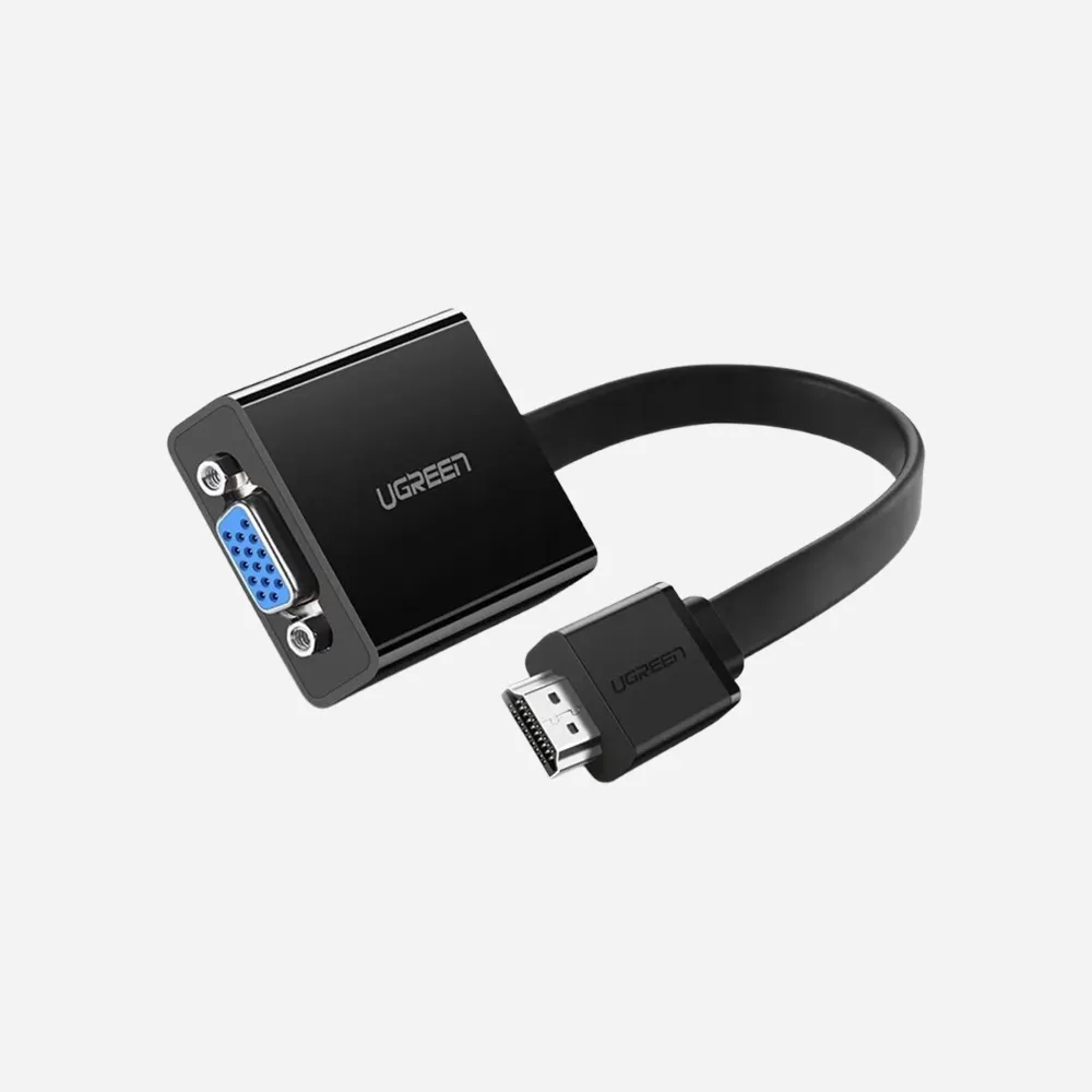 المحولات – UGREEN 40248 HDMI to VGA Converter 25cm Black