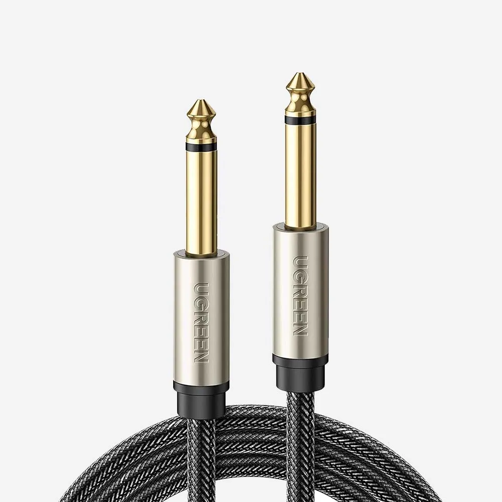 [10640] UGREEN 10640 5m 6.5mm Male to Male Audio Cable Gray