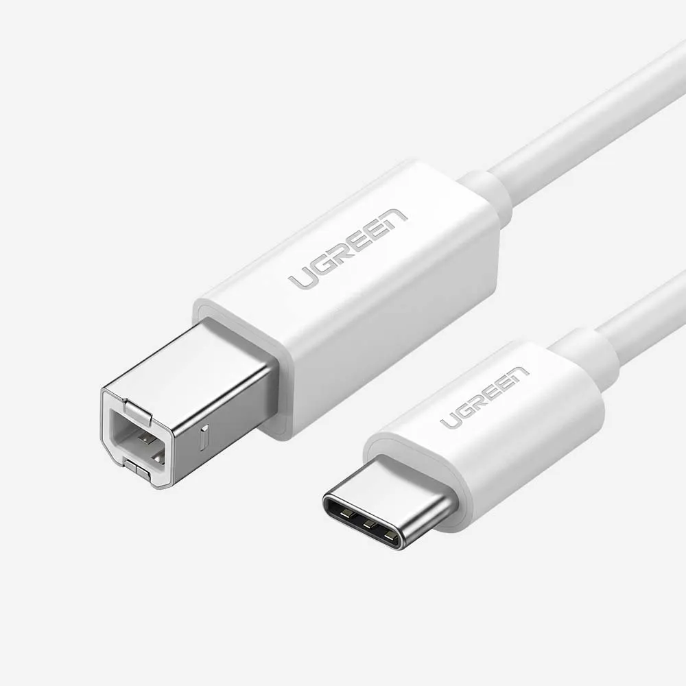 UGREEN 40417 USB-C to USB-B Printer Cable 1.5m White
